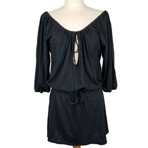 Converse One Star Dress S Drawstring Tie Peekaboo Neckline Open Back Beachy